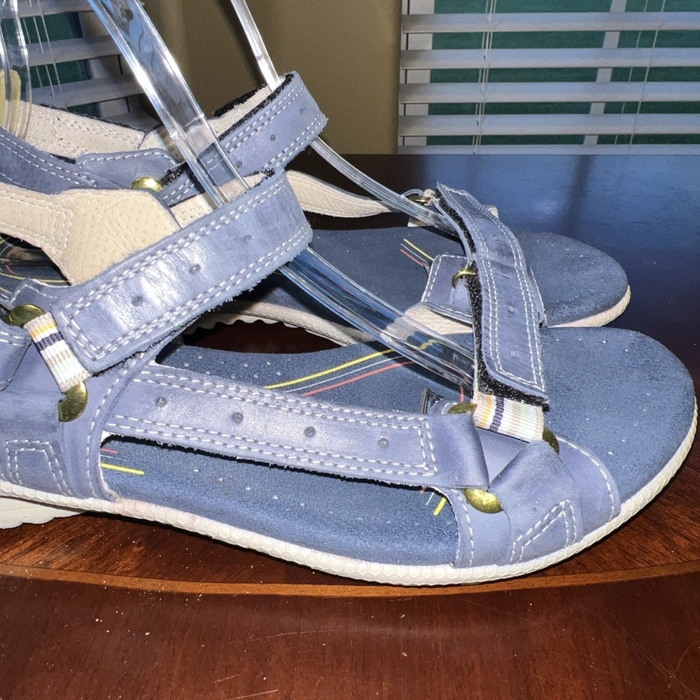 ECCO Hill Move Blue Sandals Women Sz 40 (US 9 to 9.5) Comfort Athleisure Cruise - Picture 9 of 15